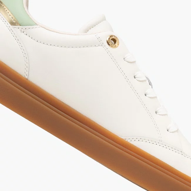 Tênis Tommy Hilfiger TH Chic Sneaker Feminino Branco e Verde
