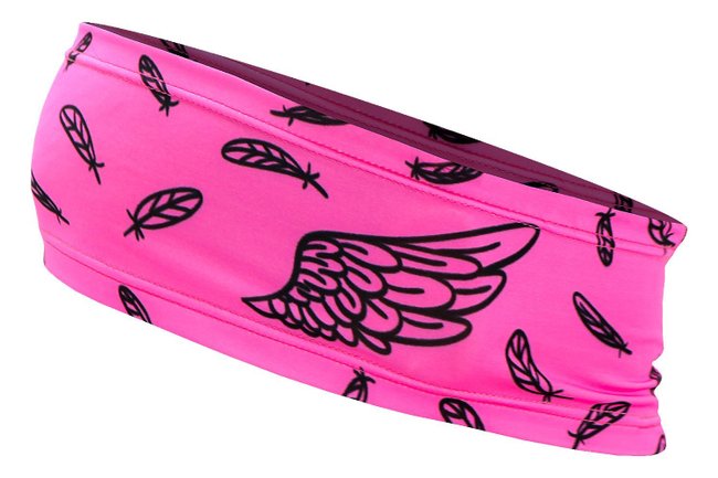 Testeira HeadBand Asas Rosa HUPI