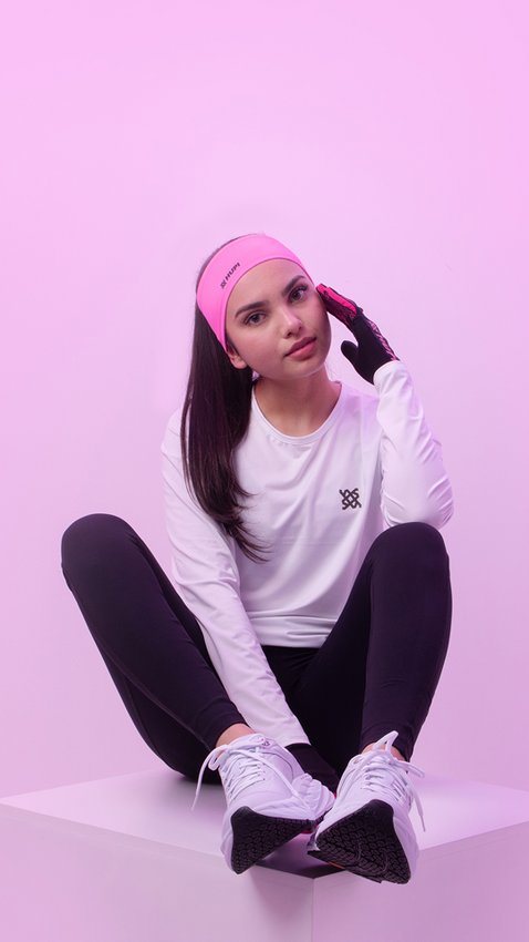Testeira HeadBand Rosa Liso HUPI