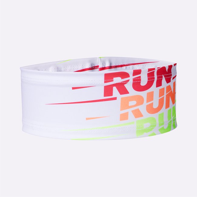 Testeira HUPI HeadBand Run Run Run Branca 