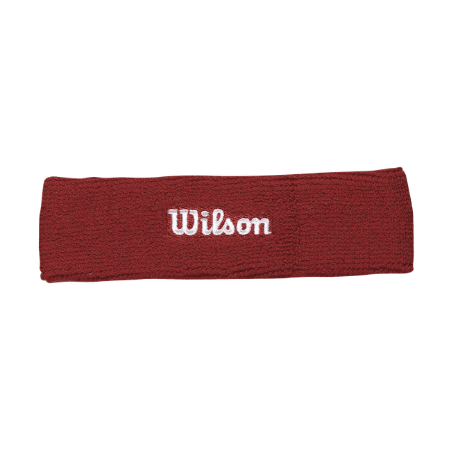 Testeira Wilson Vermelho Logo Branco Esportes com Raquete
