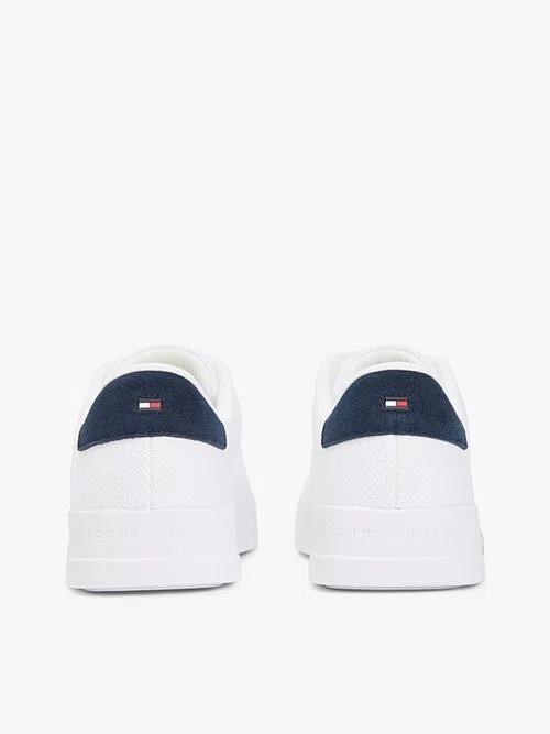 Tênis Tommy Hilfiger Logo Knit Court Masculino Branco