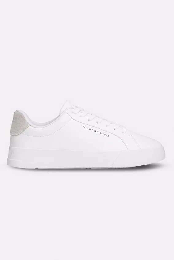 Tênis Tommy Hilfiger Pebble Grain Court Masculino Branco