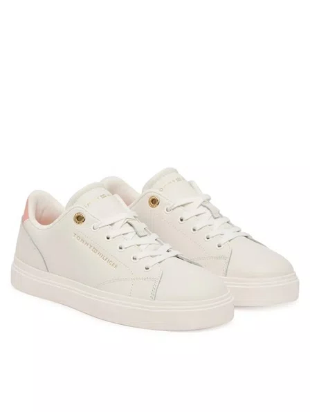 Tênis Tommy Hilfiger Cupsole Leather Feminino Branco