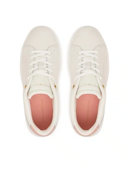 Tênis Tommy Hilfiger Cupsole Leather Feminino Branco