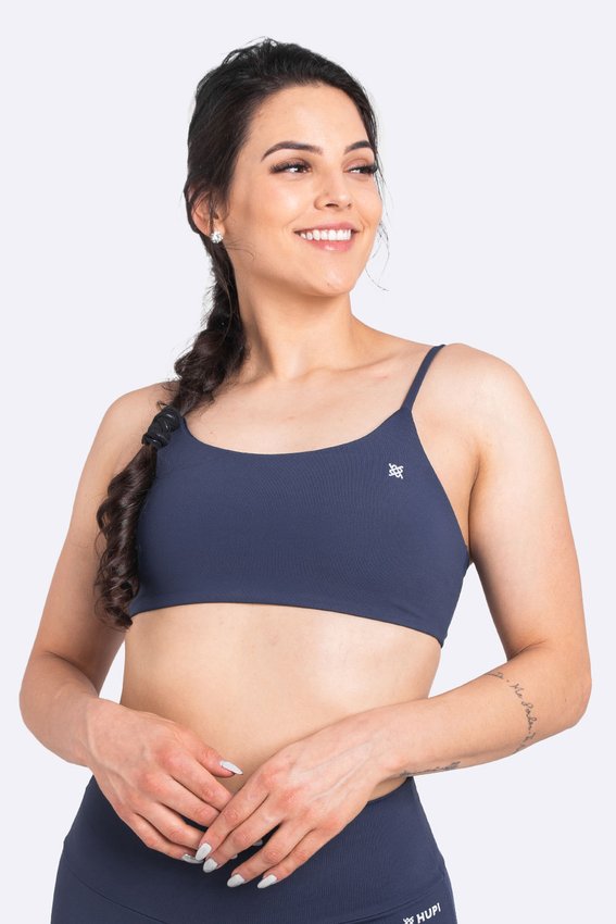 Top HUPI Pulse Azul Marinho