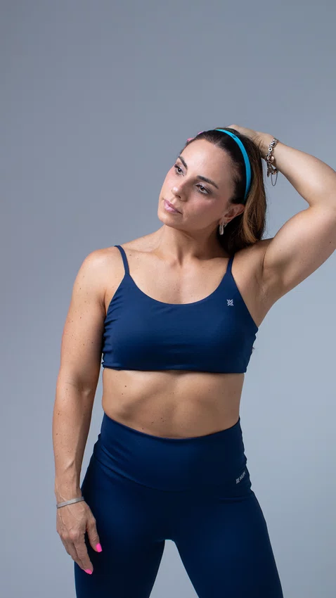 Top HUPI Pulse Azul Marinho