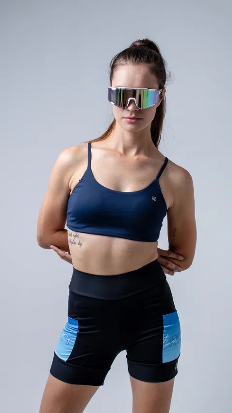 Top HUPI Pulse Azul Marinho