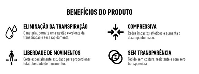 Top HUPI Seamless Preto