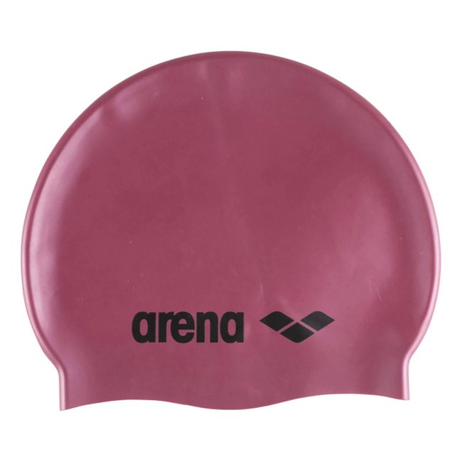 Touca de Natação Arena Classic Silicone Roxo e Preto