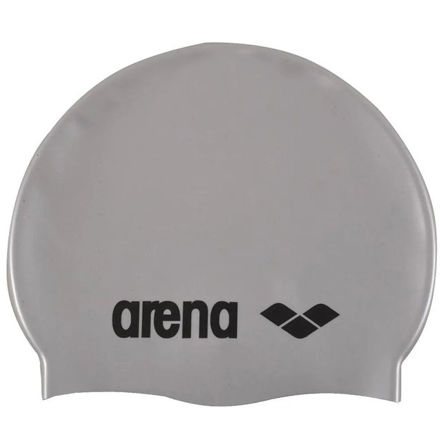 Touca de Natação Arena Classic Silicone Cinza