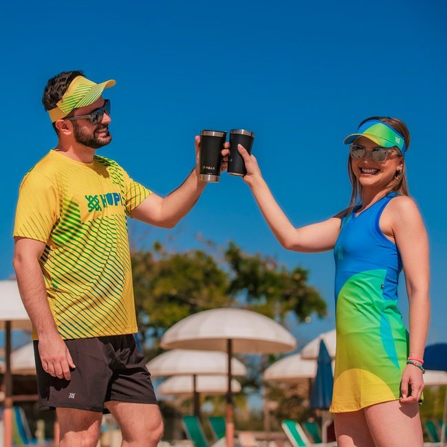 Vestido Padel / Beach Tennis Com Shorts Poliéster HUPI Aria