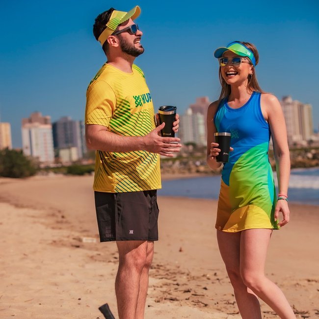 Vestido Padel / Beach Tennis Com Shorts Poliéster HUPI Aria