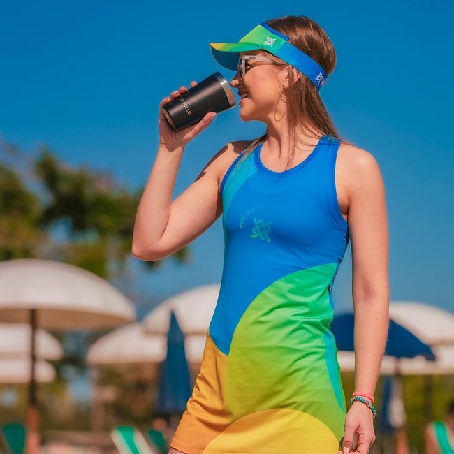 Vestido Padel / Beach Tennis Com Shorts Poliéster HUPI Aria