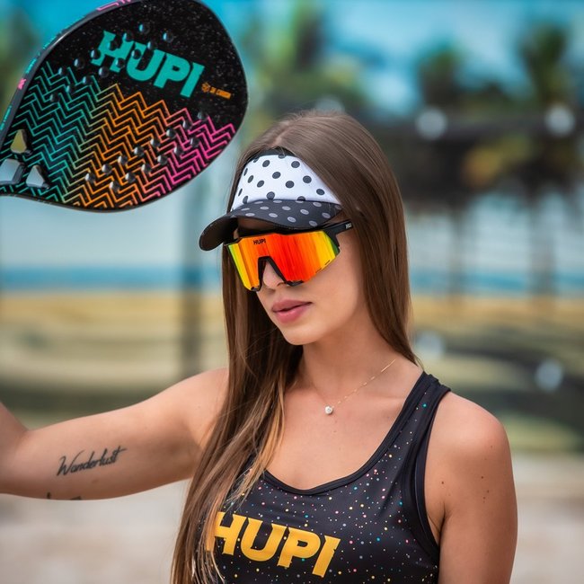 Viseira Beach Tennis HUPI Branco/Preto