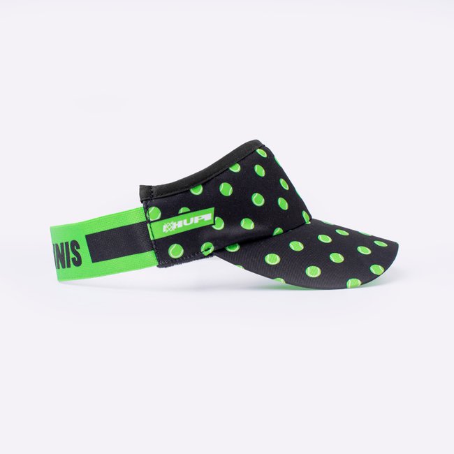 Viseira Beach Tennis HUPI Preto/Verde