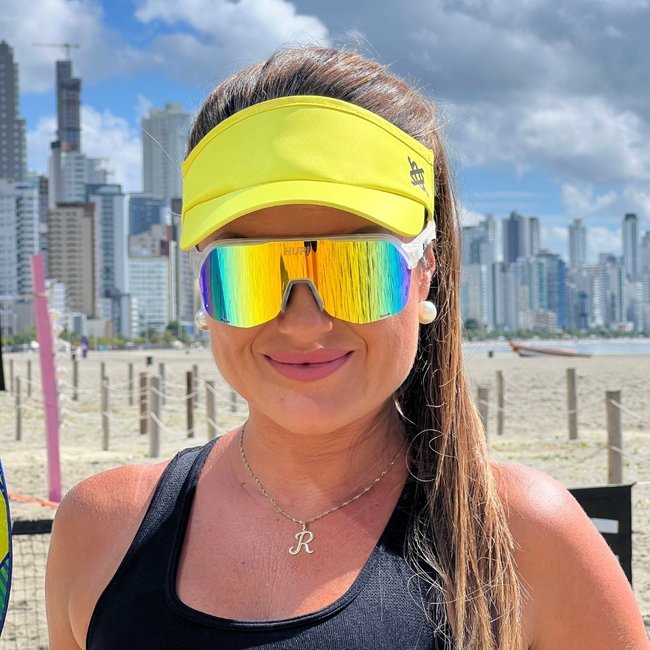 Viseira HUPI Amarelo Neon Liso