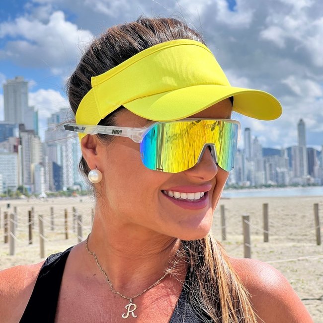 Viseira HUPI Amarelo Neon Liso