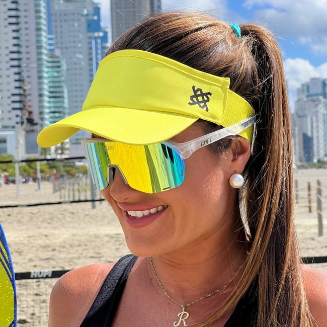 Viseira HUPI Amarelo Neon Liso