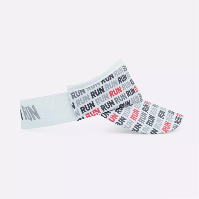 Viseira HUPI Run Loop Branco e Vermelho