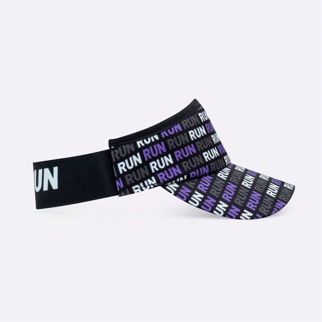 Viseira HUPI Run Loop Preto e Roxo