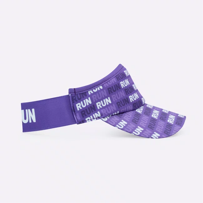 Viseira HUPI Run Loop Roxo e Branco