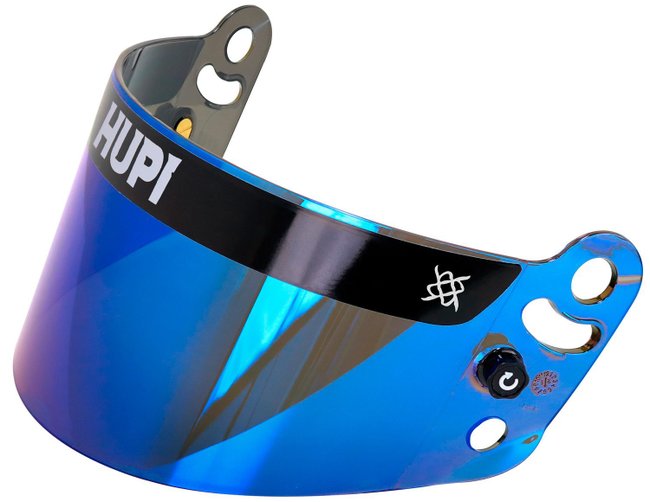 Viseira para Capacete HUPI Sprint Pro Azul Espelhado