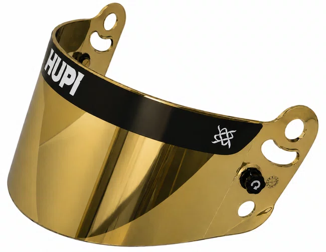 Viseira para Capacete HUPI Sprint Pro Dourado Espelhado