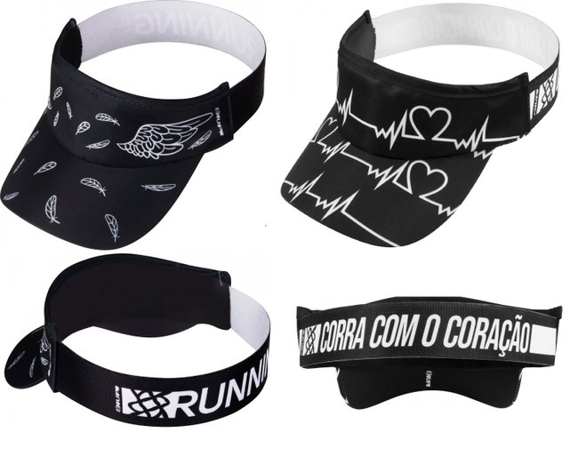 Viseira Para Corrida E Triathlon HUPI - Kit 02 Viseiras Asas