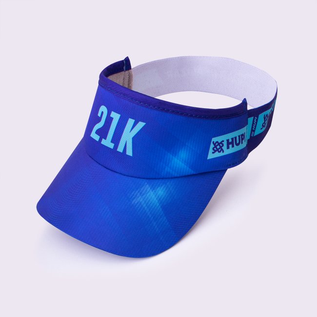 Viseira para Corrida HUPI 21k Blurry Azul