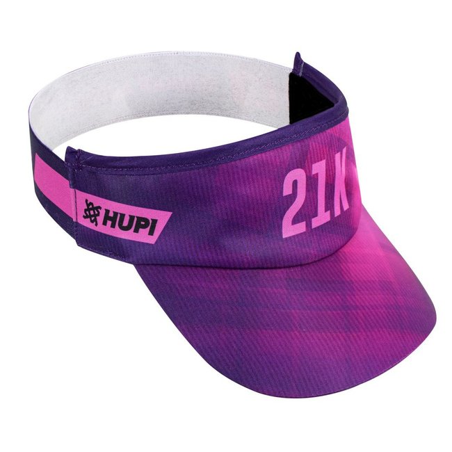 Viseira para Corrida HUPI 21k Blurry Rosa