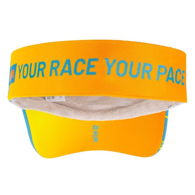Viseira para Corrida HUPI 21k Ibira Azul e Amarelo
