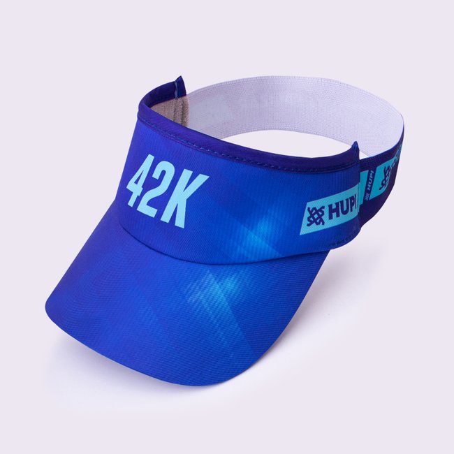Viseira para Corrida HUPI 42K Blurry Azul