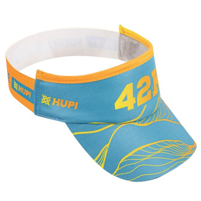 Viseira para Corrida HUPI 42k Ibira Verde e Amarelo