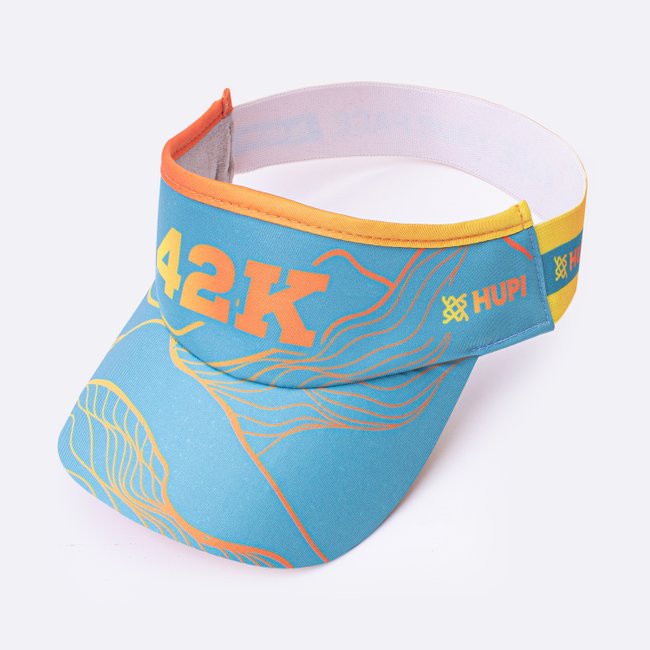 Viseira para Corrida HUPI 42k Ibira Verde e Amarelo