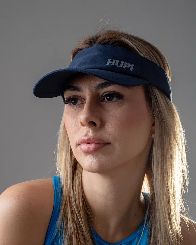 Viseira para Corrida HUPI Azul Marinho