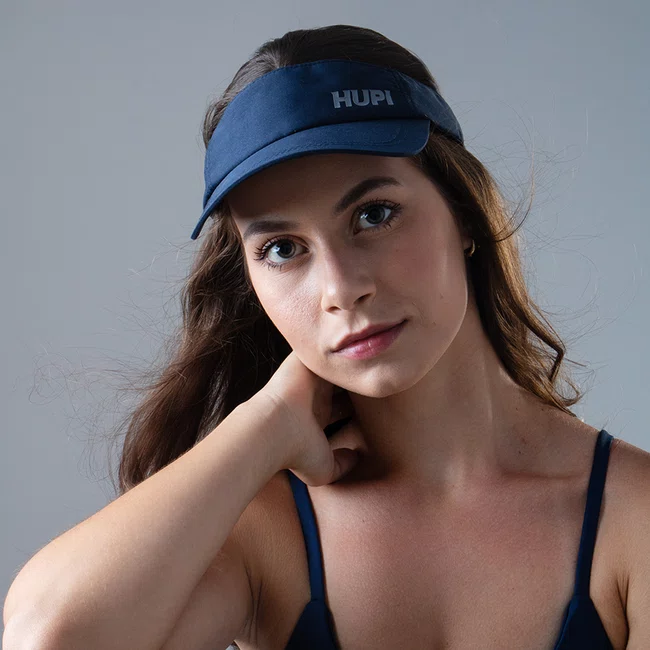 Viseira para Corrida HUPI Azul Marinho