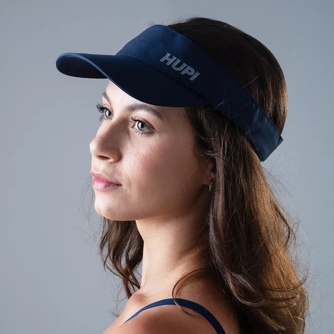 Viseira para Corrida HUPI Azul Marinho