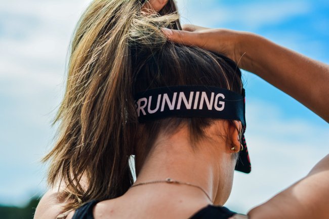 Viseira para Corrida HUPI Biometria Rosa