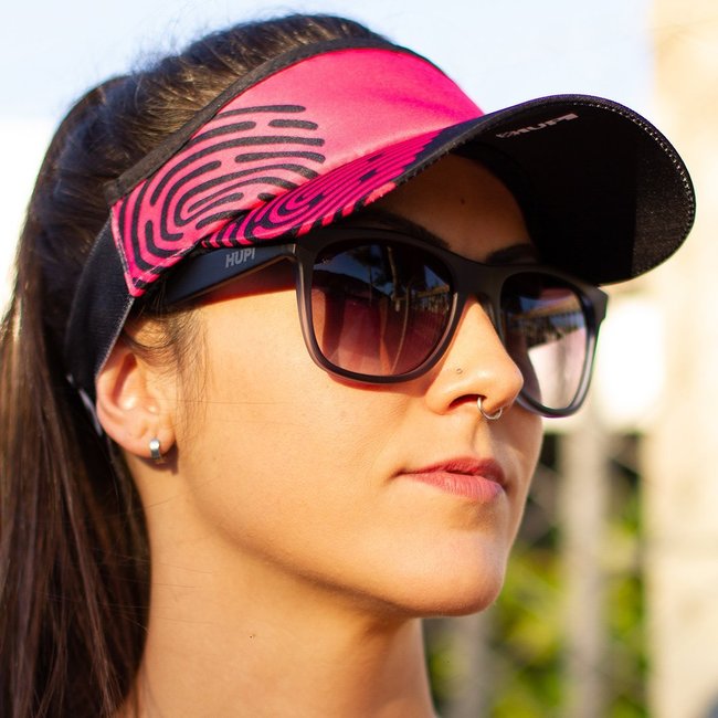 Viseira para Corrida HUPI Biometria Rosa