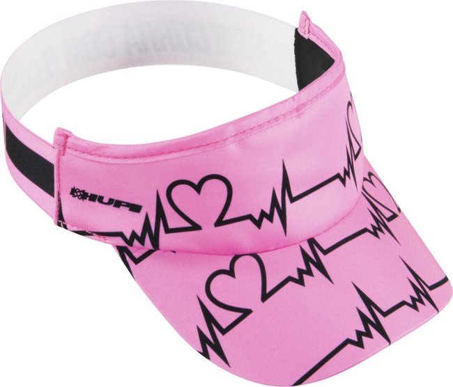 Viseira para Corrida HUPI Heart Beat Rosa