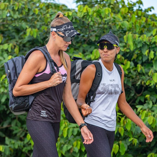 Viseira para Corrida HUPI Heart Beat Preto