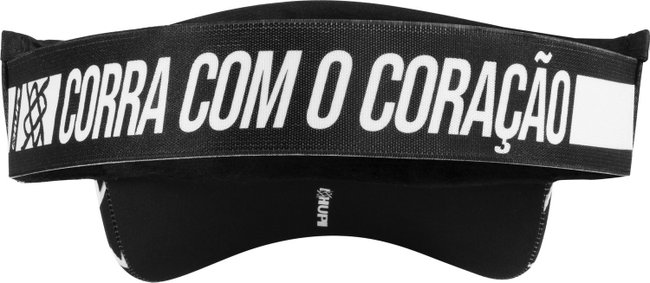 Viseira para Corrida HUPI Heart Beat Preto