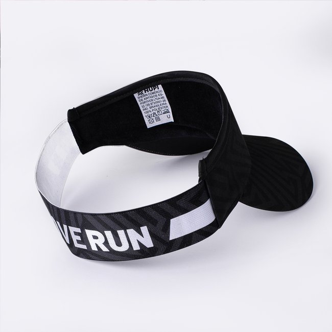 Viseira Para Corrida HUPI Live Love Run Preta
