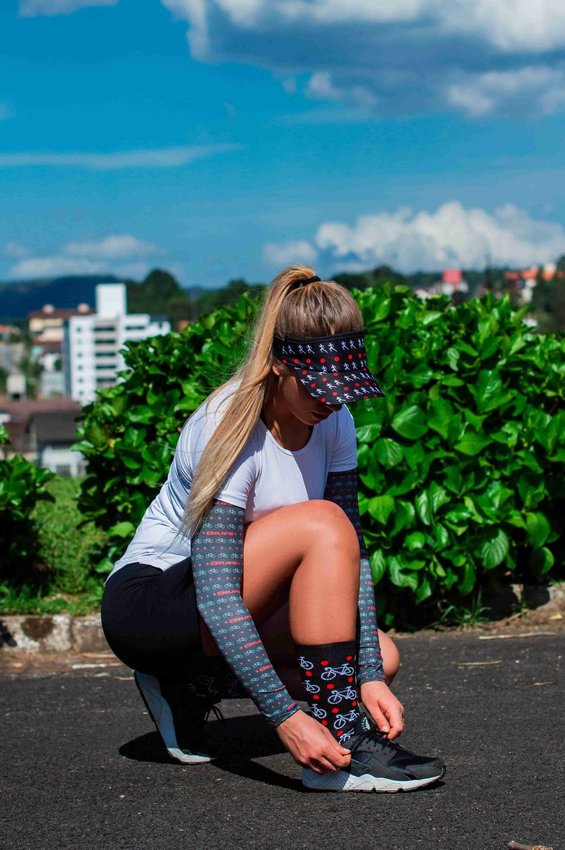Viseira para Corrida HUPI Love Run Preto