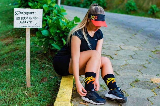 Viseira para Corrida HUPI Pace Laranja