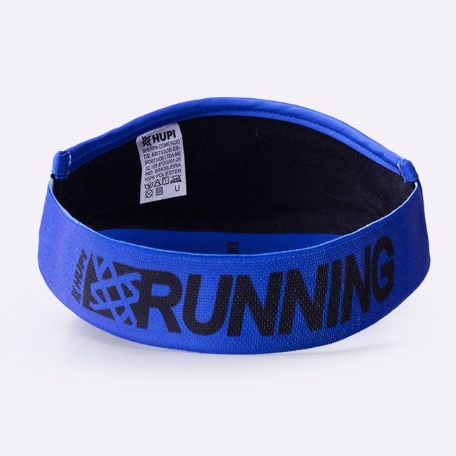 Viseira para Corrida HUPI RUN Azul Liso
