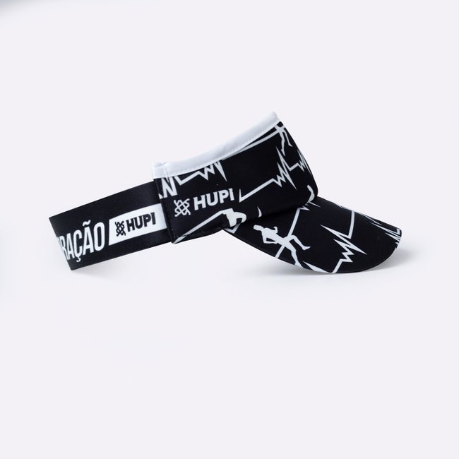 Viseira para Corrida HUPI Run Beats Preto