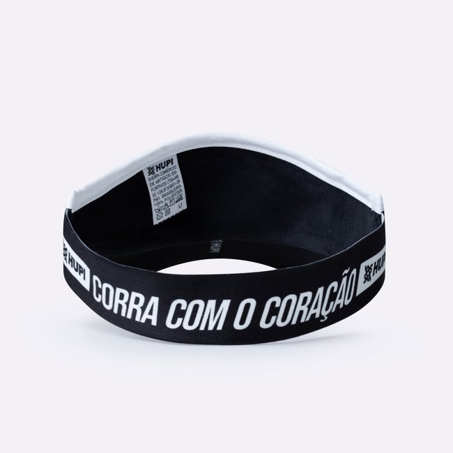 Viseira para Corrida HUPI Run Beats Preto