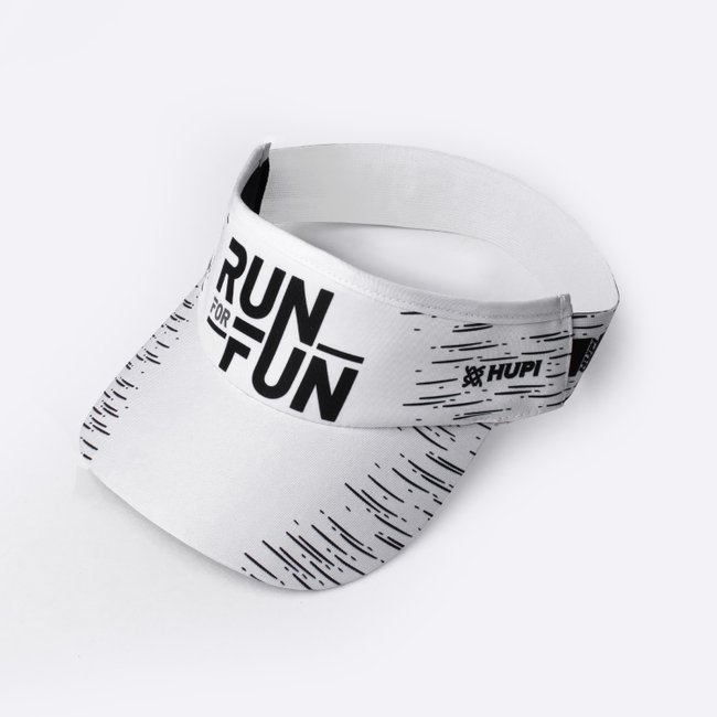Viseira para Corrida Hupi Run For Fun Branco